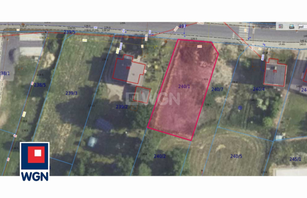 Radwanice, powiat Polkowice, działka, 800 m2, sprzedaż, 120000 zł.  
  
Na sprzedaż grunt budowlany, działki 240/1; 240/2; 240/