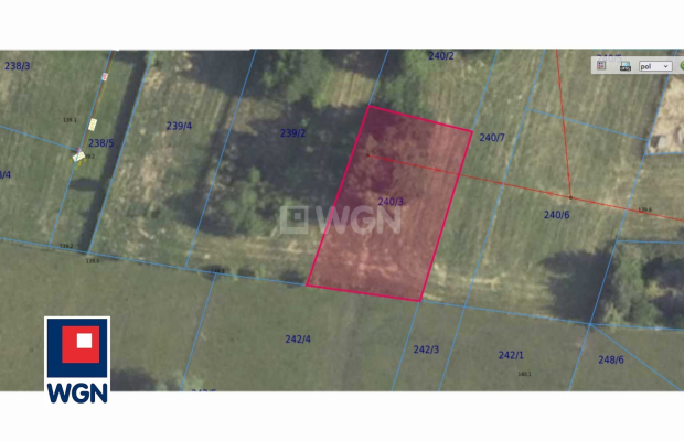 Radwanice, powiat Polkowice, działka, 800 m2, sprzedaż, 120000 zł.  
  
Na sprzedaż grunt budowlany, działki 240/1; 240/2; 240/