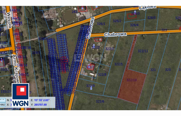 Chocianów, powiat Polkowice, działka, 2509 m2, sprzedaż, 195000 zł.  
  
Na sprzedaż grunt budowlany, działka 322/10 w miejscow