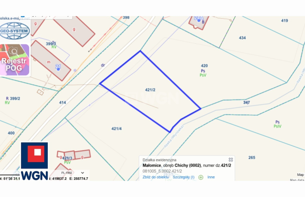 Chichy, gmina Małomice, działka budowlana, powierzchnia 1459 m2, sprzedam, 99 000 zł.

Na sprzedaż atrakcyjna działka budowlana