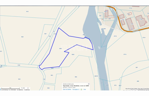 Sieraków, grunt rolny, 1,49 ha, sprzedam, 70 000 zł.  
  
Na sprzedaż działka rolna.  
  
Działka położona jest na terenie, dla