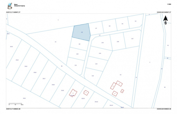 Działka 1/8 w kompleksie 14 działek z WZ