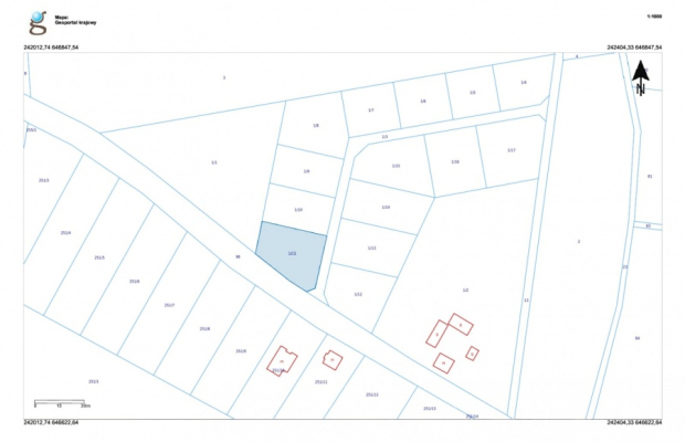 Działka 1/11  w kompleksie 14 działek z WZ