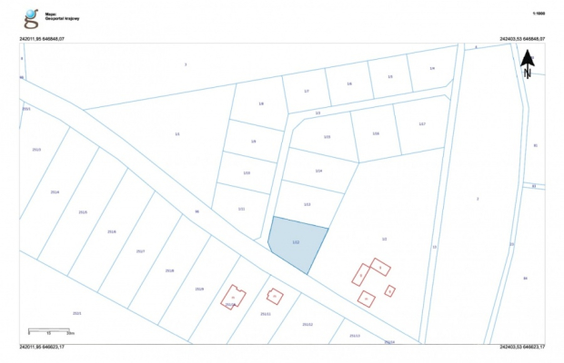 Działka 1/12  w kompleksie 14 działek z WZ