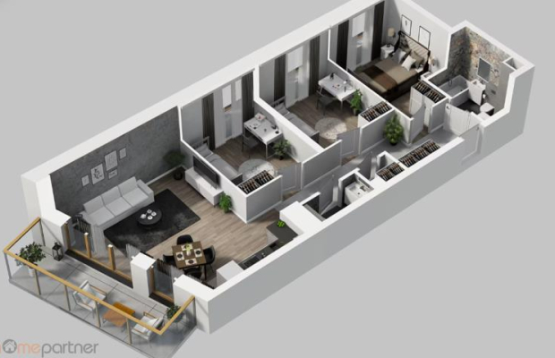 Mieszkanie 4-pokojowe z balkonem, nad rzeką!