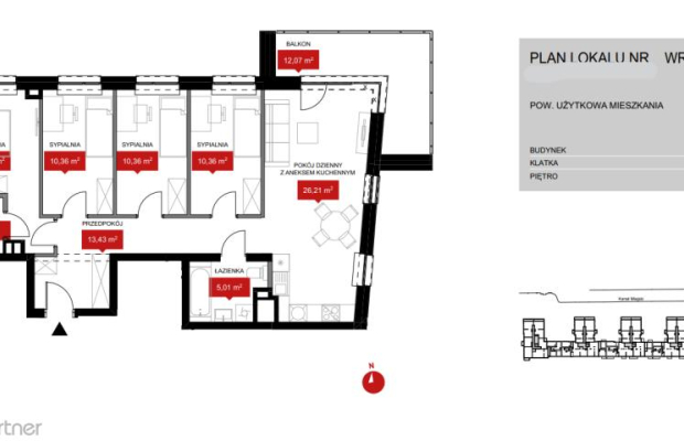 Mieszkanie z widokiem na rzekę i z dużym balkonem!