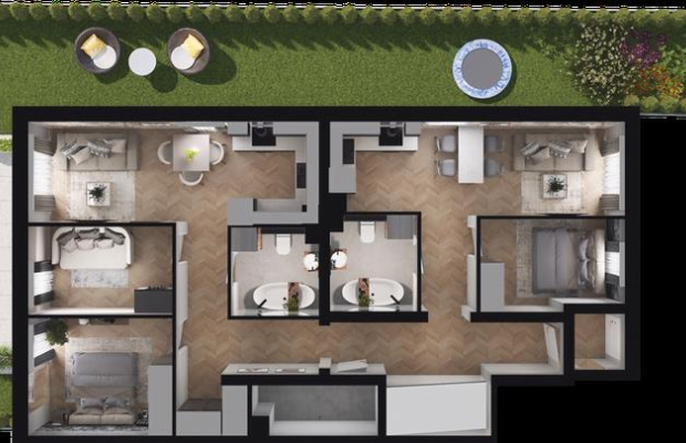 Energooszczędne mieszkanie z ogródkiem na Jagodnie