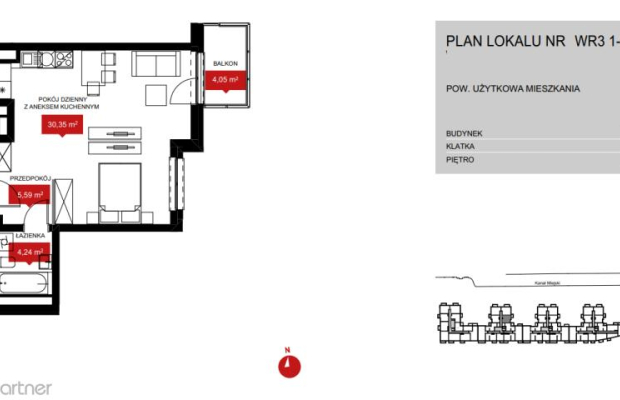 Kawalerka z sypialnią i WIDOKIEM NA RZEKĘ!