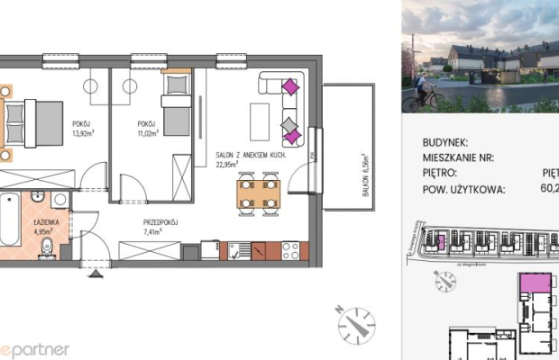 Mieszkanie willowe z komórką i parkingiem w cenie!