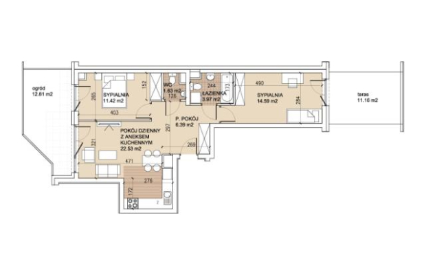 3-pokojowe mieszkanie na Sołtysowicach