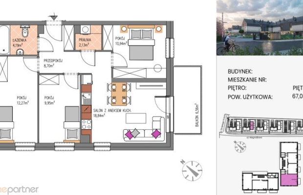 Mieszkanie willowe z komórką i parkingiem w cenie!
