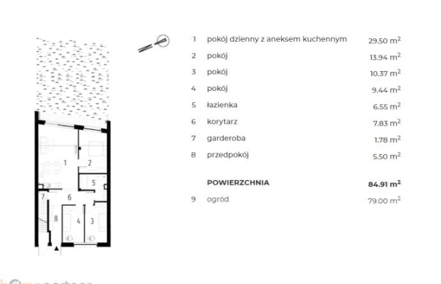 Mieszkanie 4-pokojowe z ogrodem, Ołtaszyn