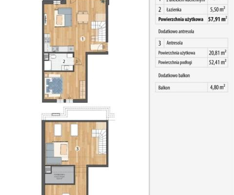 Gotowe do odbioru•PKP 300 m•Balkon•DWUPOZIOMOWE