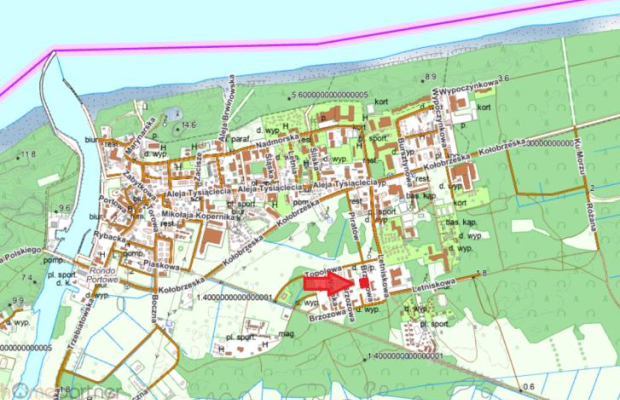 Działka pod usługi turystyczne, Mrzeżyno