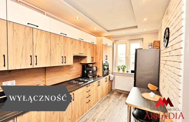 2 pokoje na parterze 55 m2 z balkonem, Sródmieście