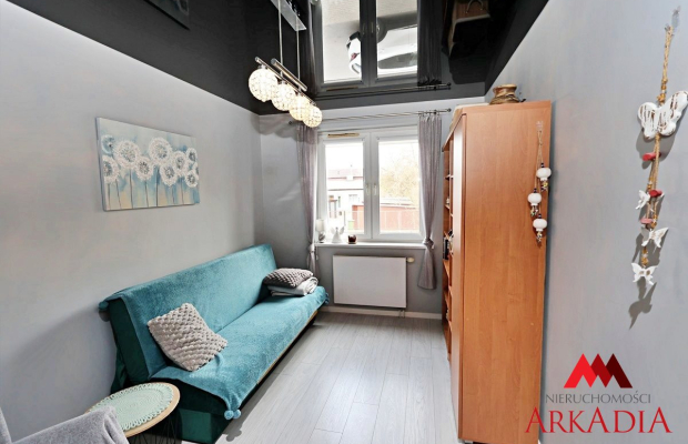 2 pokoje na parterze 55 m2 z balkonem, Sródmieście