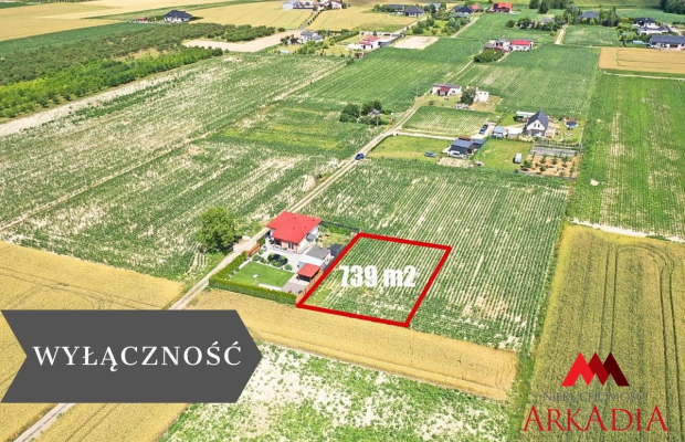 Działka budowlana 739 m² Zarzeczewo, gm. Fabianki