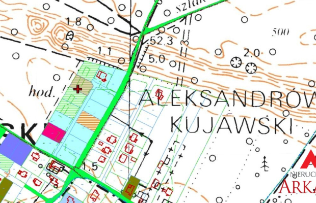 działka 1000 m² z WZ w Aleksandrowie Kujawskim