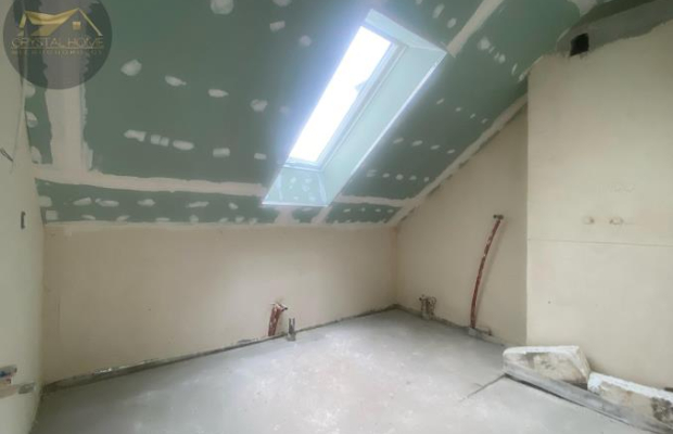 Dom szeregowy, ogródek, garaż