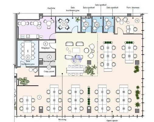 Mokotów: lokal biurowy na wynajem