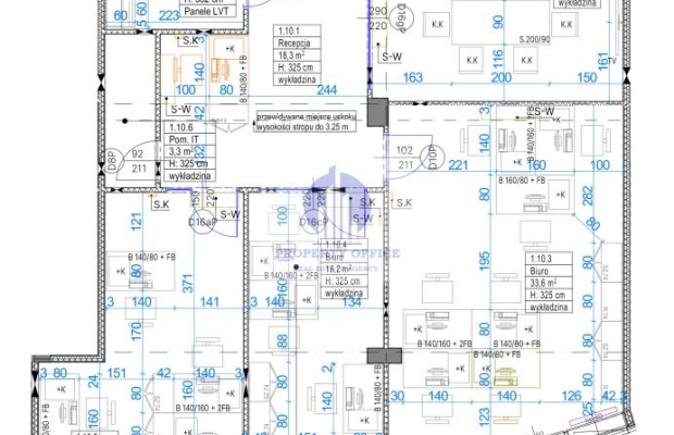 Mokotów: lokal biurowy n awynajem