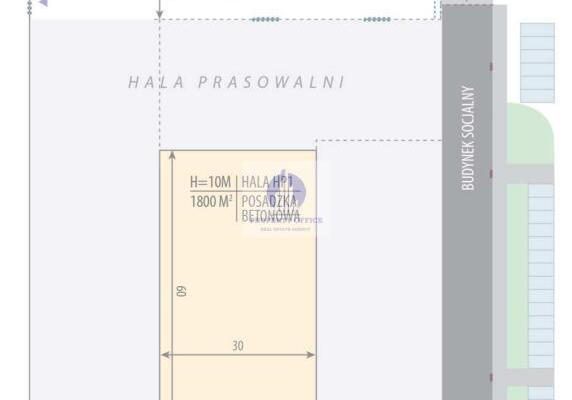 Bielany: magazyn 1740 m2