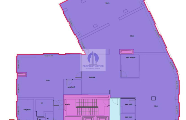 Śródmieście: lokal biurowy na wynajem