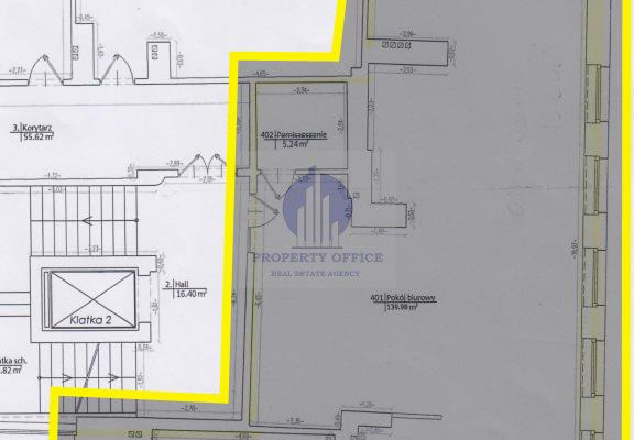 Mokotów: lokal biurowy 152m2 na wynajem