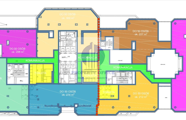 Śródmieście: lokal biurowy 630m2 na wynajem