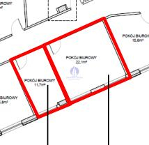 Mokotów: lokal biurowy 39,55 m2 na wynajem