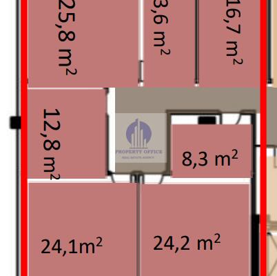 Mokotów: lokal biurowy 16,3,22 m2 na wynajem