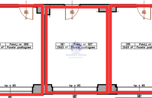Mokotów: lokal biurowy 58,11m2 na wynajem