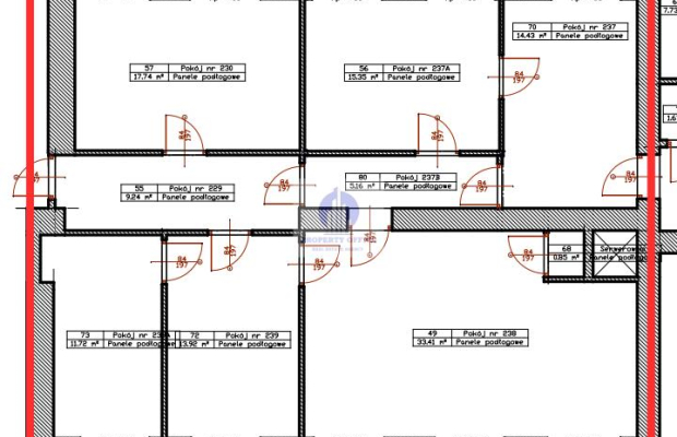 Mokotów: lokal biurowy 121,82 m2 na wynajem