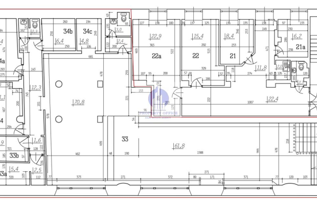 Śródmieście: lokal biurowo-usługowy 255,20m2 na wynajem