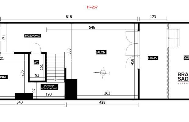 Urokliwa szeregówka w zielonych Krzysztoforzycach 