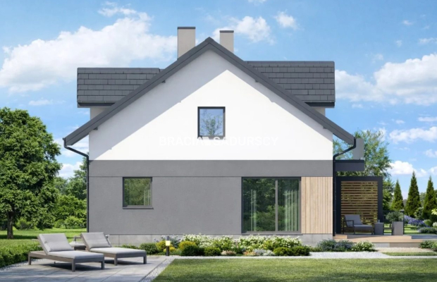 Domy w zabudowie bliźniaczej Trąbki piękna działka