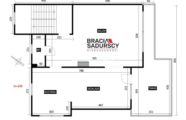 Przegorzały, dom bliźniak 5 pokoi, balkony