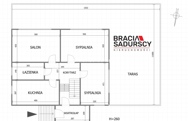DOM Z OGRODEM W CENIE MIESZKANIE - MOGILANY 