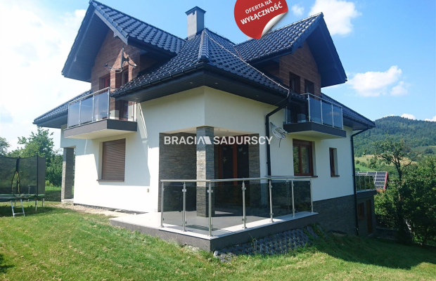 Dom na widokowej działce, Bysina, Myślenice.