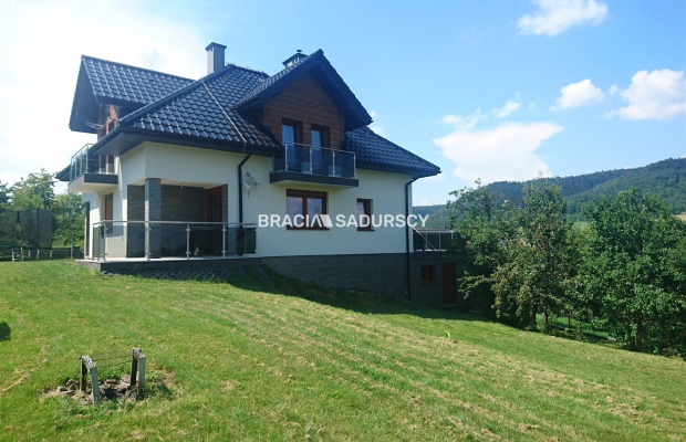 Dom na widokowej działce, Bysina, Myślenice.