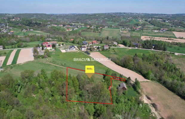 Działka rolna z drewnianym domem Nowa Wieś 