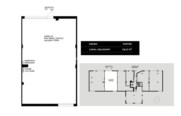 Parter + witryna + miejsce postojowe – nowe lokale