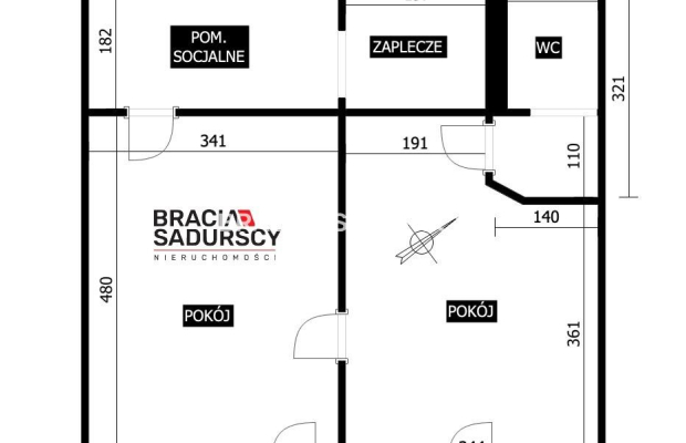 Lokal usługowy obok pl. Bieńczyckiego, parter, 45m