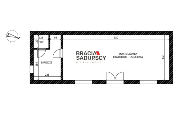 48 m² na Twój biznes przy Galerii ATUT - gotowy lokal handlowo-usługowy!   

 Na sprzedaż oferujemy lokal handlowo-usługowy o p