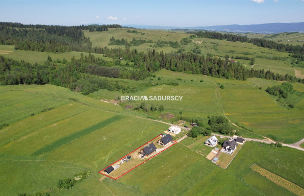 Dwa drewniane domy z czterema lokalami 