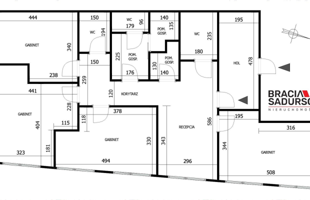 Lokal wykończony/ 108m2/ świetna lokalizacja 