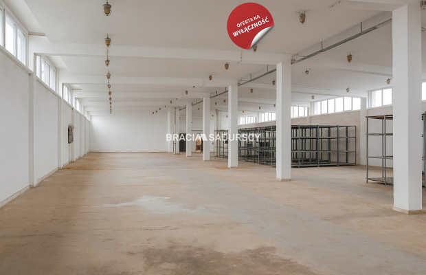 Hala mag. - prod. pow. 860 m2 w centrum Proszowic!