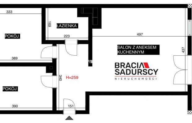 Sprzedam 3 pokoje, balkon, prywatne miejsce post.