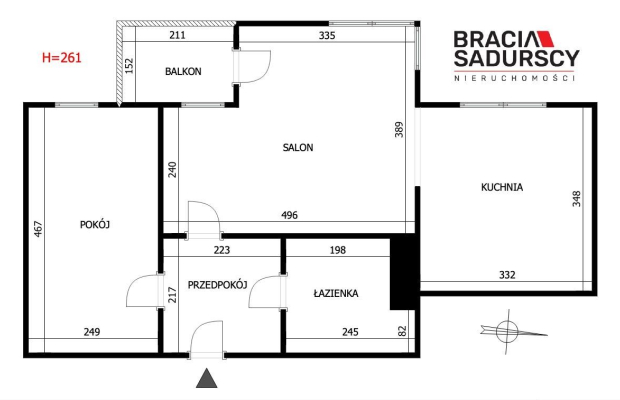 PRZESTRONNE, SŁONECZNE 2-POKOJOWE Z BALKONEM