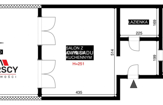 2 pokoje z ogródkiem na Dębskiego